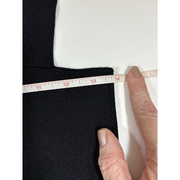 NWT House of Harlow 1960 Compression Dress Black Sleeveless Midi XS Bodycon LBD - Picture 7 of 10